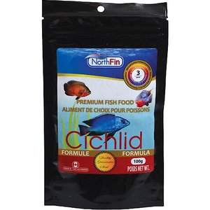 NorthFin Cichlid Formula 3 mm Sinking Pellets Fish Food, 100-g bag