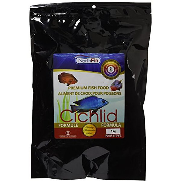 NORTHFIN Cichlid Formula 1 mm Sinking Pellets Fish Food, 1-kg bag