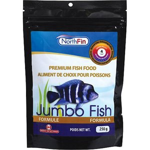 NorthFin Jumbo Formula 4 mm Sinking Pellets Fish Food, 250-g bag