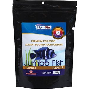 NorthFin Jumbo Formula 4 mm Sinking Pellets Fish Food, 500-g bag