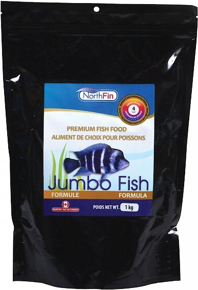 NorthFin Jumbo Formula 4 mm Sinking Pellets Fish Food, 1-kg bag slide 1 of 1