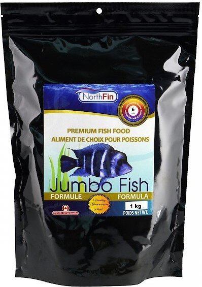 NorthFin Jumbo Formula 6 mm Sinking Pellets Fish Food, 1-kg bag slide 1 of 1