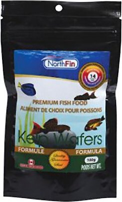 NorthFin Kelp Wafers 14 mm Fish Food, 100-g bag slide 1 of 1