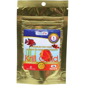 NorthFin Krill Pro 1 mm Sinking Pellets Fish Food, 20-g bag