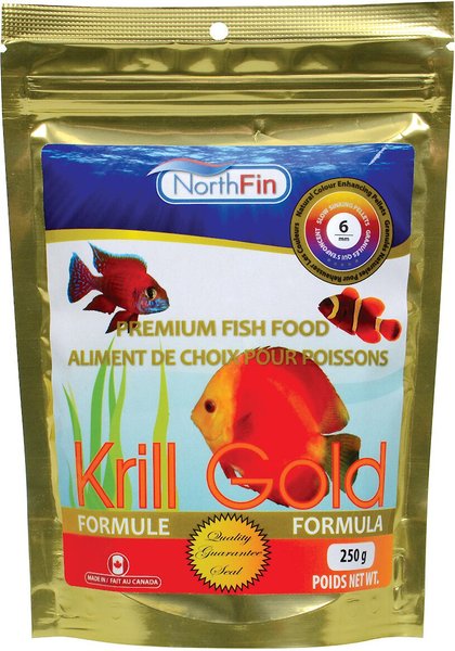 NorthFin Krill Pro 6 mm Sinking Pellets Fish Food, 250-g bag slide 1 of 1