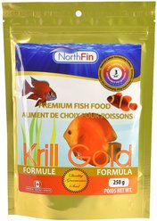 NorthFin Krill Gold Formula 3 mm Sinking Pellets Fish Food, 250-g bag