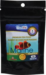NorthFin Marine Formula 1 mm Sinking Pellets Fish Food, 20-g bag