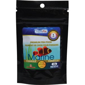 NorthFin Marine Formula 1 mm Sinking Pellets Fish Food, 20-g bag