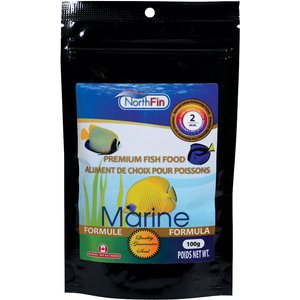 NorthFin Marine Formula 2 mm Sinking Pellets Fish Food, 100-g bag