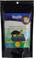 NorthFin Turtle Sticks 3 mm Floating Sticks Fish Food, 100-g bag