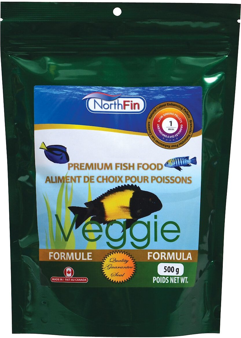 NorthFin Veggie Formula 1 mm Sinking Pellets Fish Food