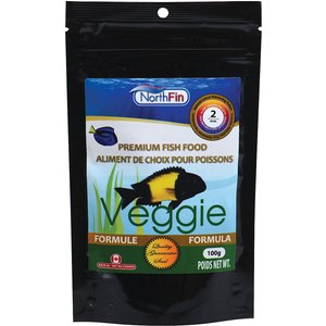NorthFin Veggie Formula 2 mm Sinking Pellets Fish Food, 100-g bag