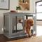 Show in main carousel: Frisco Double Door Wood & Metal Furniture Style Dog Crate, Gray, Large slide 1 of 6