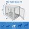 Show in main carousel: Frisco Double Door Wood & Metal Furniture Style Dog Crate, Gray, Large slide 2 of 6