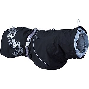 Hurtta Drizzle Dog & Cat Rain Coat, Raven, 8-in