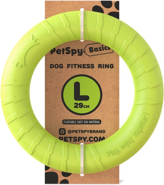 PetSpy Fitness Ring Dog Toy, Green, Large, 1 count slide 1 of 7