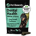 PetHonesty Dental Health Fresh Sticks Mint Flavor Dog Dental Treats, 16 count