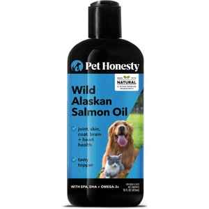 PetHonesty Wild Alaskan Salmon Oil Liquid Supplement for Dogs & Cats, 16-oz bottle