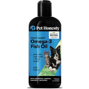 PetHonesty Omega-3 Fish Oil Immune, Joint & Skin & Coat Supplement for Dogs & Cats, 16-oz bottle