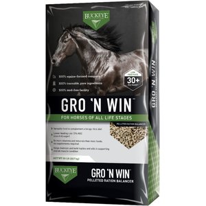 Buckeye Nutrition Gro 'N Win Pelleted Horse Feed, 50-lb bag