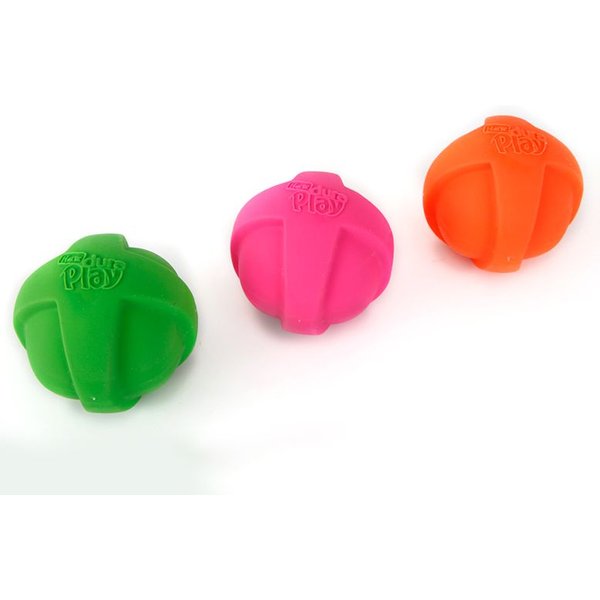 Playology Chicken Scented Squeaky Bounce Ball Dog Toy