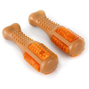 Hartz Chew 'n Clean Chicken Flavored Drumstick Dog Treat & Chew Toy, 2 count, Small