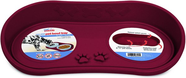 PET PARADE Non-Skid Dog Bowl Tray 