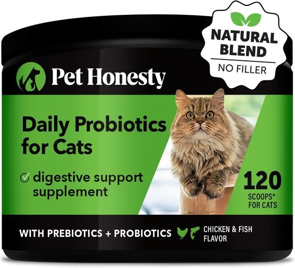 PetHonesty Digestive Probiotics+ Premium Gut + Immune Health Cat Supplement, 4.2-oz bottle slide 1 of 7
