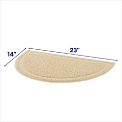 Frisco Half Moon Cat Litter Mat, Beige slide 2 of 4