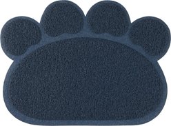 Frisco Paw Shaped Cat Litter Mat, Blue