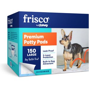Frisco Printed Dog Training & Potty Pads, 22 x 23-in, Unscented, 150 count, Dog Sketch Print