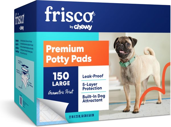 Frisco Printed Dog Training & Potty Pads, 22 x 23-in,150 Count, Unscented, Geometric Print slide 1 of 9