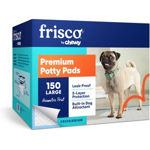 Frisco Printed Dog Training & Potty Pads, 22 x 23-in,150 Count, Unscented, Geometric Print