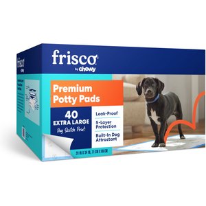 Frisco Extra Large Printed Dog Training & Potty Pads, 28 x 34-in, Unscented, 40 count, Dog Sketch Print