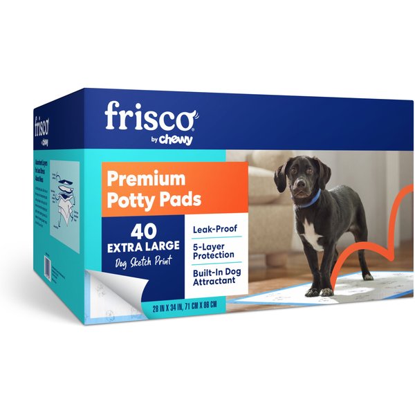 FRISCO Extra Large Charcoal Dog Training & Potty Pads, 28 x 34in, 75