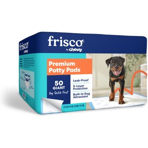 Frisco Giant Printed Dog Training & Potty Pads, 27.5 x 44-in, 50 count, Unscented, Dog Sketch Print