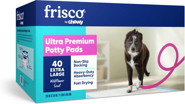 Frisco Extra Large Non-Skid Ultra Premium Dog Training & Potty Pads, 28 x 34-in, Scented, 40 count slide 1 of 10
