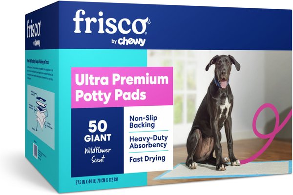Frisco Giant Non-Skid Ultra Premium Dog Training & Potty Pads, 27.5 x 44-in, Scented, 50 count slide 1 of 9