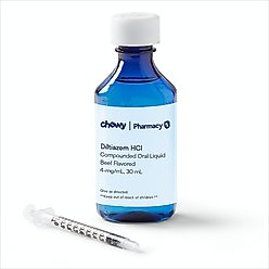 Diltiazem HCl Compounded Oral Liquid Beef Flavored for Dogs & Cats, 4-mg/mL, 30 mL