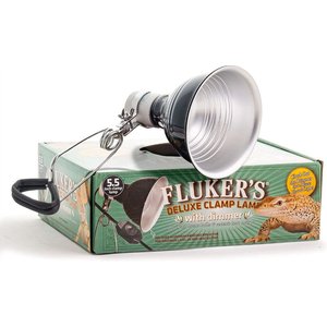 Fluker's 5.5-in Reptile Clamp Lamp & Dimmer