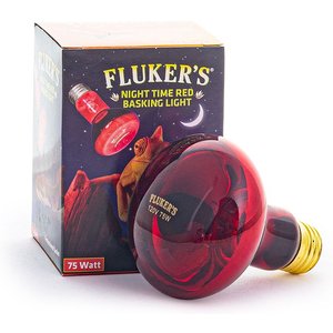 Fluker's Night Time Red Reptile Basking Light, 75-watt
