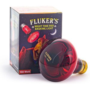 Fluker's Night Time Red Reptile Basking Light, 100-watt