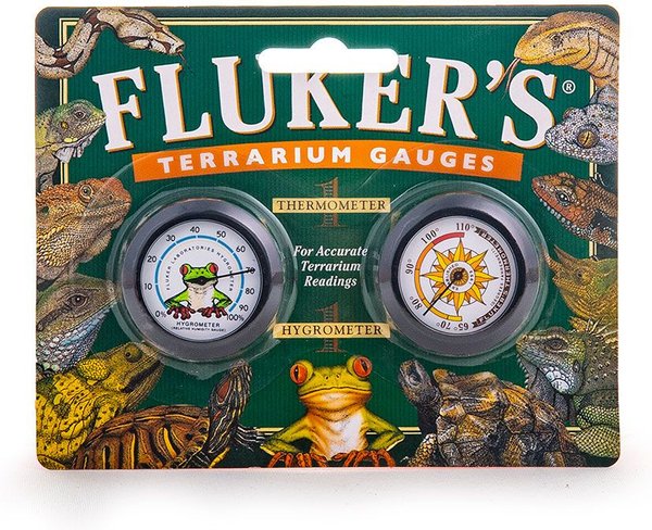 Fluker's Terrarium Gauges Thermometer & Hygrometer Combo Pack slide 1 of 2