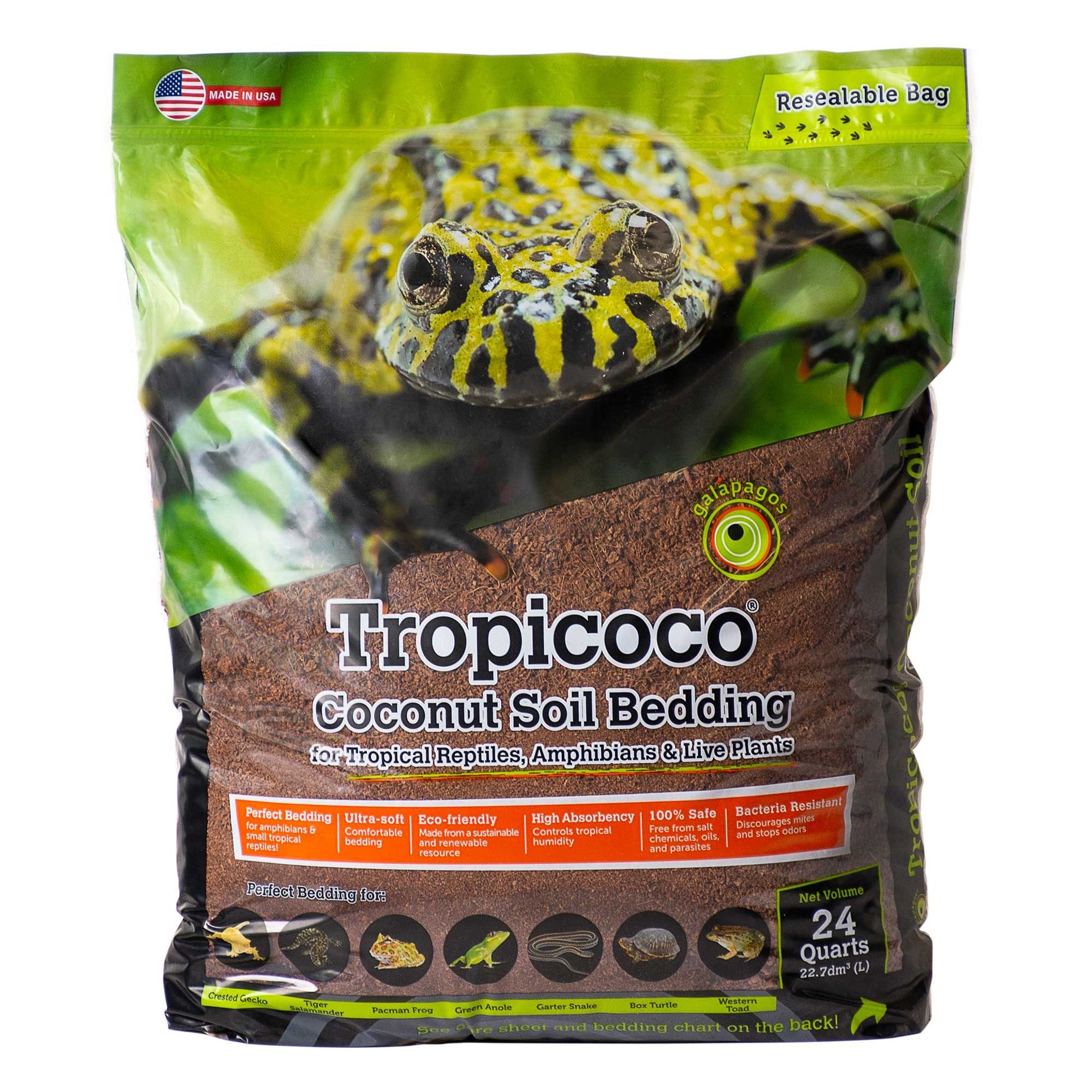GALAPAGOS Tropicoco Coconut Soil Reptile Bedding Customer Questions