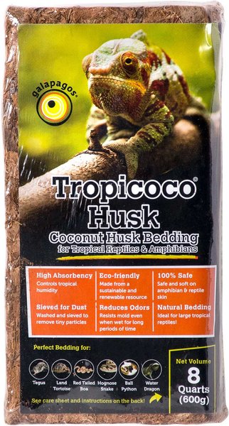 Galapagos Tropicoco Husk Coconut Reptile Bedding, 8-qt bag slide 1 of 3