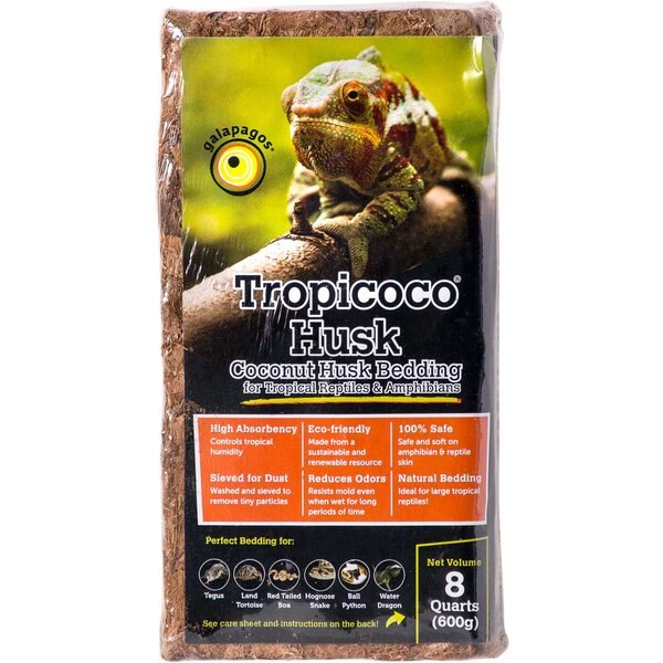 Exoticare Coco Husk Coir Reptile Bedding, 11-lb bag