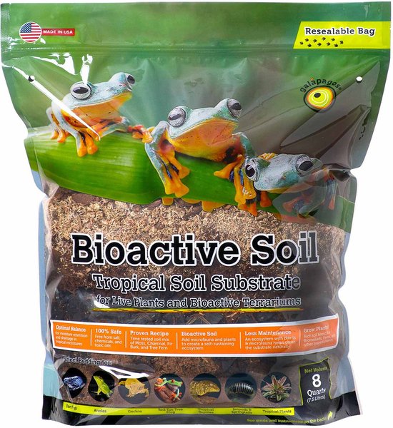 Galapagos Bioactive Soil Tropical Soil Substrate Reptile Bedding, 8-qt bag slide 1 of 4