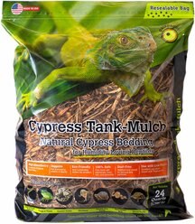 Galapagos Cypress Tank-Mulch Natural Cypress Reptile Bedding, 24-qt bag