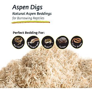 Galapagos Aspen Digs Natural Aspen Reptile Bedding, 24-qt bag