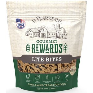 Wholesomes Rewards Lite Bites Biscuit Dog Treats, 3-lb bag
